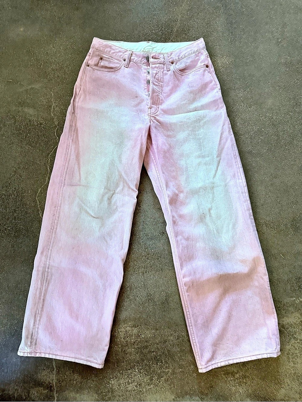 Acne Studios Pink Wash Loose Fit Jeans